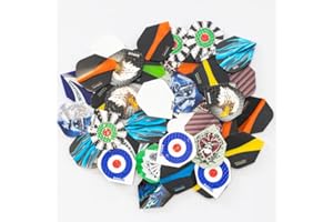 Harrows Dart Flights – zestaw różnych bardzo mocnych lotów do rzutek, technologia lotu premium (łącznie 25 lotów)