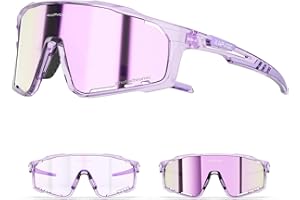 ‎KAPVOE KAPVOE Photochromatische Fahrradbrille MTB Brille Selbsttönend Klar Radbrille Rennrad Sportbrille Sonnenbrille Radsport K76
