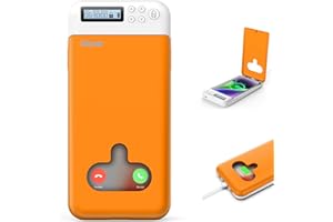 Dayear Phone Lock Box,Self-Control Safe Timed Locker Box, Phone Jail Help Kids/Adults Prevent Phone Addiction (Max6.7Inch)/Orange