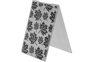 AKADDY 1pc Maple Leaves Plastic Embossing Folder Template for Scrapbook Photo