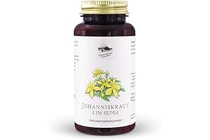 ‎KRÄUTERHANDEL SANKT ANTON KRÄUTERHANDEL SANKT ANTON - Johanniskraut Kapseln - 1,04 mg Hypericin - Hochdosiert (3.350 mg pro Kapsel) - Hypericin - Vitamin B6 und B12 - Deutsche Premium Qualität (150 Kapseln)