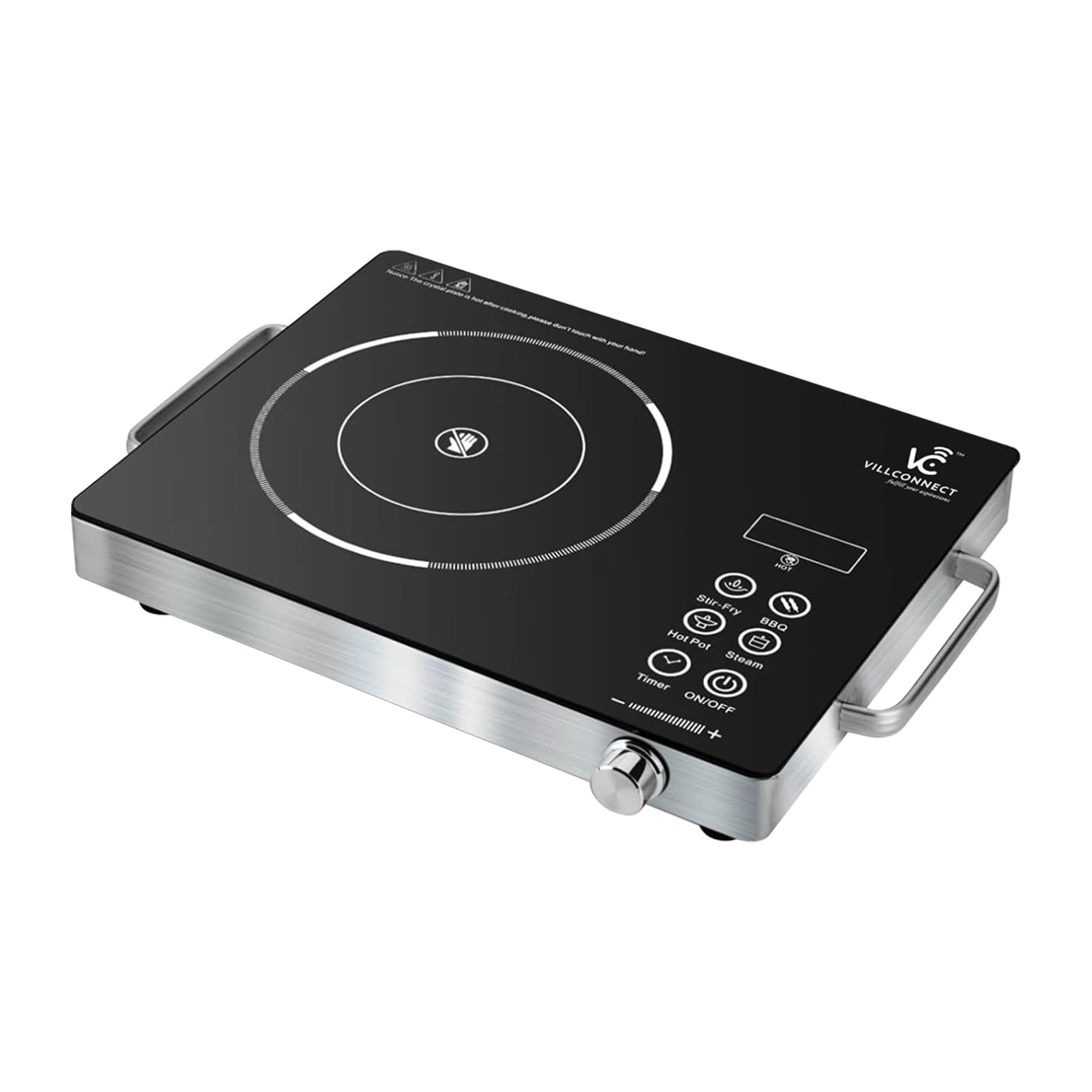 Villconnect 2200W Infrared Induction Stove Review: Fast Heating, All Utensil Support & Free Grill!
