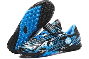 Misswell Boys Football Boots Kids Girls Astro Turf Trainers Junior Soccer Athletics Training Shoes Teenager Outdoor Indoor Sport Shoes Sneakers for Unisex