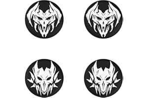 PlayVital 4PCS Thumb Grip Caps do ps5 Controller Nakładki na kciuk do ps4,Analogowa Osłona Sztyftu kompatybilny z Xbox Series X/S,Uchwytami na Kciuki do Switch Pro-Demony Licha