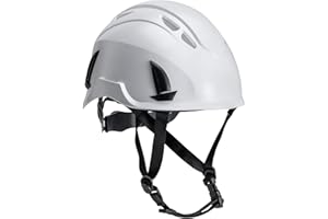 UNINOVA Hard Hat ANSI-zugelassener Kletterhelm mit Anti-Intrusion Lüftungsschlitzen EN12492 Hard Hat Konstruktion Arbeiten auf Höhe Rettung Bergsteigen Klettern Höhlenhelm
