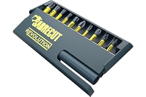 11 x SabreCut SCRKB11MX Professional Magnetic 32mm Pz1 PZ2 PZ3 PH1 PH2 PH3 T20 T25 T30 T40 Pozi Pozidriv Phillips Torx Impact Bit e 60mm Bit Holder in scatola di immagazzinaggio