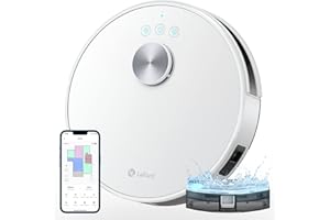 Lefant M1 Robot Vacuum Cleaner with Mop Room Mapping 4000Pa, LDS Navigation SLAM Algorithm Virtual Boundary, 32cm DIA Laser Robotic Vacuum Wi-Fi/App/Alexa Control