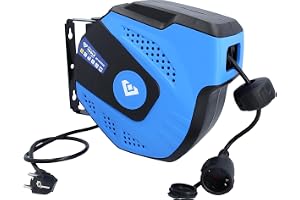 BRILLIANT TOOLS BT162000 Automatisk sladdvinda, 15 + 1 m [Powered by KS TOOLS]