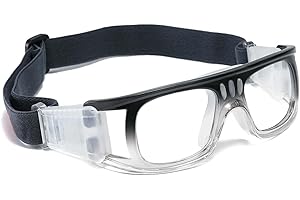 SHEEN KELLY Lunettes de sport Lunettes de protection anti-buée Lunettes de basket-ball pour hommes avec sangle réglable pour basket-ball Football Volley-ball Hockey