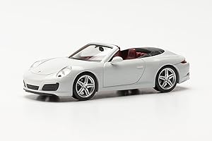 Herpa modello di auto Porsche 911 Carrera 2 Cabrio, in scala 1:87, pezzo da collezione, modello tedesco, statuetta plastica