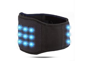 Tixiyu Ceinture de soutien lombaire magnétique auto-chauffante pour le bas du dos et la taille, respirante fournie soulager douleur les tensions musculaires, Noir, XL