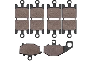SOLLON Pastiglie Freno Anteriore e Posteriore per Kawasaki Ninja 1000 ZX10R, Ninja ZX600P ZX6R, Ninja ZX636 ZX636 ZX6R, Ninja ZX6RR ZX600 2003 2004 2005 2006 2007