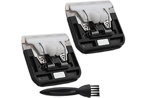 Transparia Tufting Trimmer Replacement Blades, Rug Trimmer Common Use Clipper Blade, for Tufting Clippers, Carpet Clippers, Tufted Accessories (2 Pcs Unadjustable)
