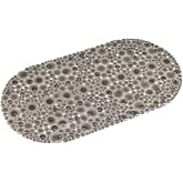 Efe Mark Premium Series Bathroom - Drop Pattern Mat with Anti-Slip Suction Cup in the Bathtub 62 x 32 cm, Black