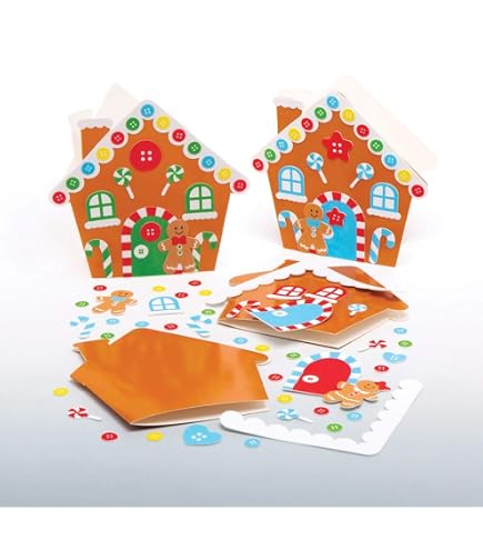 Baker Ross FE921 Kit di Palline di Natale a forma di Pupazzo di Neve Stella - Confezione da 6