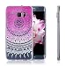 Produktbild iMonster Henna Hülle für Samsung Galaxy S7 Crystal Case Schutzhülle Mandala Pink Sonne Motiv Ultradünn Handyhülle Silikonhülle TPU transparent