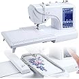 KSWBD Automatic Sewing Machine Electric Embroidery Machine 158 Built-in Designs with 4"" x 9.2"" Embroidery Area and LCD Touch Screen, 210 Built-in Letters and 30 Pattern Borders, Sewing Made Easy