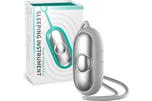 WINKITHW Sleep Aid Device, Calm Carry for Anxiety Relief and Insomnia, USB Rechargeable Microcurrent Holding Sleep Instrument Portable Sleep Aids for Adults, Improve Deep Sleep (Silver)