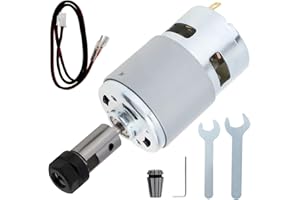 ChgImposs 775 Spindle Motor Kit Electrical DC Motor for CNC Router Machine with 5mm ER11 Collet Set, CNC Spindle Motor