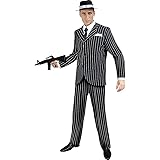 Funidelia | Costume da gangster nero anni 20 per uomo Anni 20, Cabaret, Mafia, Decenni - Multicolore