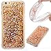 Produktbild iPhone 6 Hülle,iPhone 6 Plus Hülle Glitzer,iPhone 6S Hülle silikon,Roreikes Transparent Silikon Weich Flexible TPU Bumper Smartphone Handyhülle Anti-Rutsch Bling Liquid Flüssig Luxus Schön Ultradünne Schutzhülle Stoßdämpfung Schale Etui Cover für iPhone 6/6s (2017) 4.7 Zoll