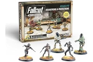 Modiphius Entertainment | Fallout Wasteland Warfare | Robots: Assaultrons & Protectrons | Miniatures | Unpainted