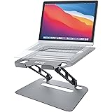 Tukzer Tabletop Foldable Laptop Stand Riser Elevator for Laptop, MacBook, Notebook & Tablets Upto 15.6 Inch, Super Air Ventil