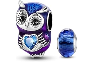 HappyStar Argent Sterling 925 Personnalisé Insectes Pendentif perles trèfles quatre feuilles fleurs pour femmes compatibles bracelets européens colliers Pandora (avec une perle d'espace)