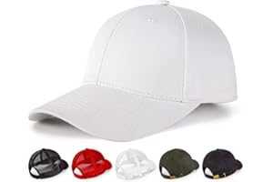 HURINAN Baseball Cap for Men Women, Golf Caps Dad Hat, Comfortable Adjustable Cotton Caps with Sweatband Inside, Breathable Casual Summer Sun Hat Unisex