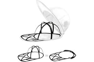 QckZee Cap Waschmaschinen Form mit Netzbeutel – Basecap Waschgestell zum Kappe Waschen – Faltbarer Cap Washer & Mützenhalter – Waschmaschine Zubehör für Snapbacks & Baseballcaps