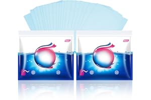 DONGCILL 100 Pezzi Detersivo in Fogli per Lavatrice,Fogli di Detersivo Per Il Bucato Ecologico,Ipoallergenico,Senza Plastica,Sapone in Fogli per Bucato Pulito e Morbido,Perfetto per Viaggio,Fragranza Fresca