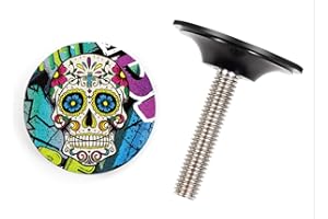 CNCLOL Tappo Serie Sterzo MTB 1 1/8"，Tappo Stelo Forcella Alluminio， con Vite in Leghe Acciaio.