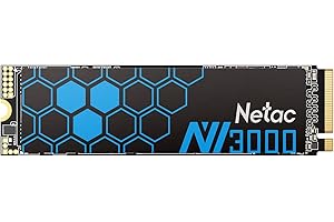 Netac SSD NVMe Interna 250GB PCIE M.2 2280 Unidad de Estado Sólido con Disipador de Calor 3D NAND de Alto Rendimiento para PC Gamers, Oficina, Videoclip y Diseño
