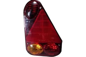 Aspock Piloto posterior triangular derecho para remolque. Medidas: 219x146mm. Funciones: posición, stop, dirección y triángulo reflectante (para remolque Comanche Sprint Motos y Quads)