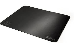 OZONE GAMING GEAR Mat BOSON OZBOSON - Tappetino da gioco Boson, design gamer, perfetto per iniziare, ergonomico, microfibra, antiscivolo, nero