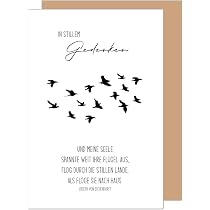 Edition Seidel Premium Trauerkarte – Quadratisch, 14,5 X 14,5 Cm, Mit Umschlag, In Stiller Trauer