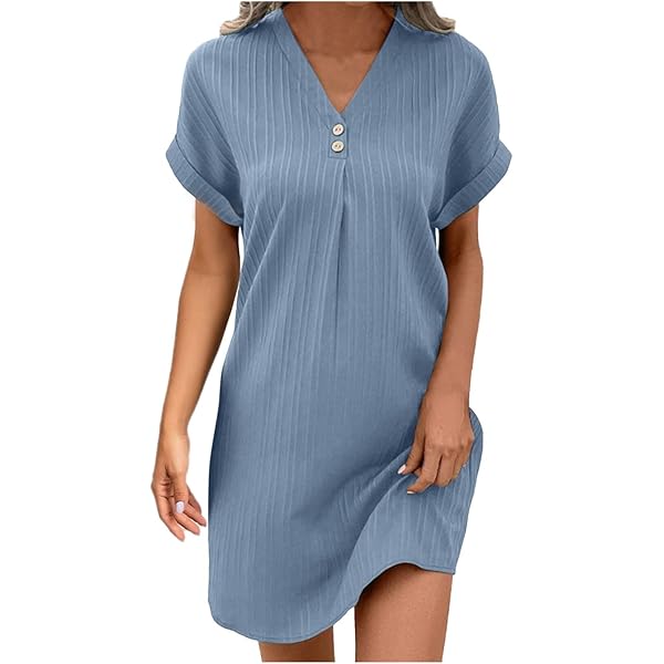 Damen Sommerkleid Aus Baumwoll-Leinen - Ärmellos, Luftig Mit Blumenprint