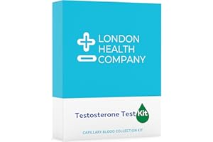 LONDON HEALTH COMPANY Testosterone Blood Test Kit. Male Hormone Testing. Laboratory Results