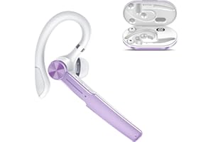 Tukio Bluetooth Headset V5.3, Bluetooth Earpiece with CVC8.0 Dual Microphone Noise Cancelling, Wireless Headset 110H Talk Handsfree Headset, IP7 Waterproof in-Ear Headphone for Driving/Business/Office