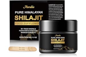 Aoruilia Shilajit Resin 50g Himalayan Organic Shilajit Gold Grade Full of 85+ Trace Minerals & Fulvic Acid for Energy and Immune Support Shilajit Supplement for Men, Women (1 Pack) 600mg