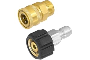 JINXIAN JINXM 2Stück Hochdruckreiniger-Adapter-Set M22 3/8'' Quick Connect Kit für Sprühpistolen-Anschluss