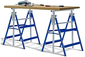 RILOOP Gerüstbock Unterstellbock 2pcs Set Höhenverstellbar Klappbock Böcke Max 400kg