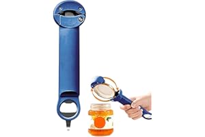 TEKSOME Multifunktionaler einziehbarer Flaschenöffner | Dosenöffner-Handbuch | Verstellbarer Glasöffner mit Griff | Glasöffner-Greifer, Küchenhelfer