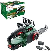 Bosch Home and Garden EasyChain 18 Ak&uuml;l&uuml; Zincirli Ağa&ccedil; Kesme Makinesi, Yeşil, 18 V, 1 Ak&uuml;, 20 cm Pala Uzunluğu, 13.5 cm Kesme