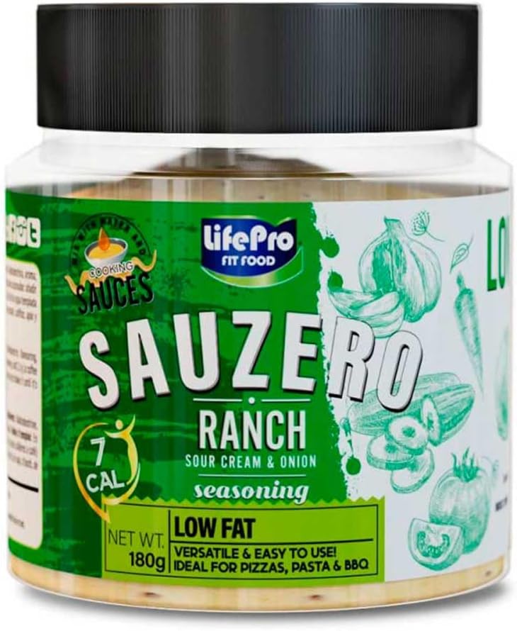 Life Pro Fit-food Sauzero Sazonador 180 gr | Sazonadores BAJOS en calorías | Para darle alegría y sabor a tu dieta fit | Compatibles con todas las dietas (RANCH)