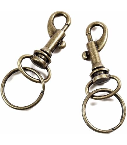 50 piegatura Anelli in bronzo antico, 8 mm di Vintage Parts