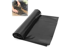 VETRIS HDPE Dichtungsfolie Teichfolie Flexible Teichplane 0.12mm Fischteichfolie Gartenpoolmembran UV-beständiges Teichmembran Undurchlässige Schwimmteich Folie 1x1m 2x5m 3x6m 4x7m 8x10m 10x10m(Größe:1x1m(3.