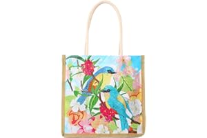 condinggen DIY Diamond Painting Handbag,Flower Pattern Shopping Storage Tote Bag with Handle,Reusable Diamond Art Bag for Woman Home Organizer Craft AA1038