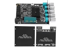 ZAICOLER 2.1-kanals TPA3116D2 Förstärkarkortmodul, Bluetooth 5.0 med AUX-ingång överspänningsskydd, Idealisk för Hemmaljudsystem