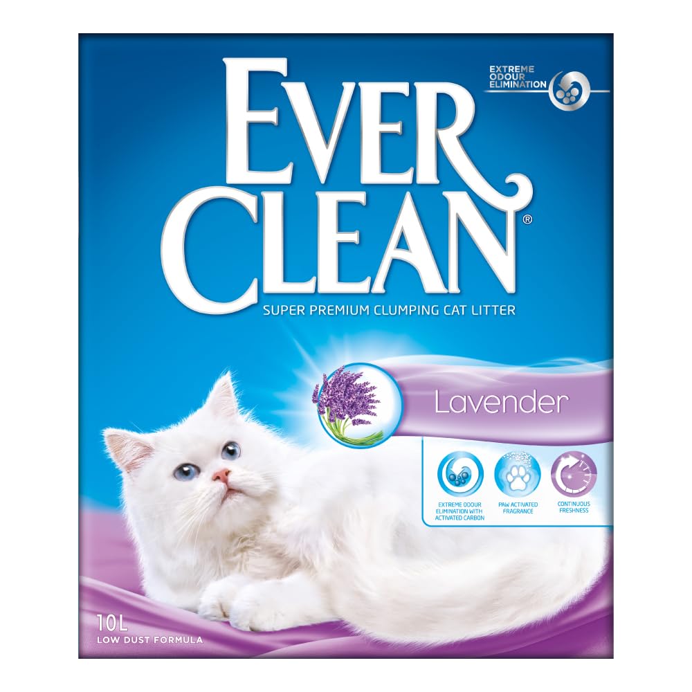Ever Clean Arena para Gatos Lavender Cumpling, 10 litros, Perfumada, 10L